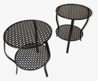 Pair Of Perforated Metal Plant Holders   Src Https - Chair, HD Png Download, Transparent PNG